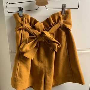Aritzia/Wilfred paperbag shorts